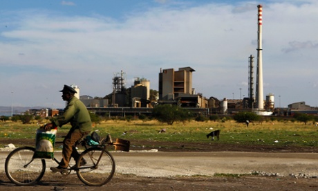 Lonmin's mine outside Rustenburg, South Africa.