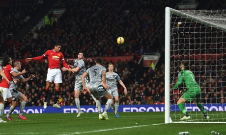 Chris Smalling rises highest again to score his, and United's, second which is remarkably similar to his first.