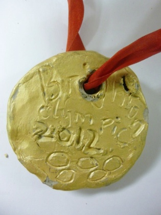 Medal made of clay