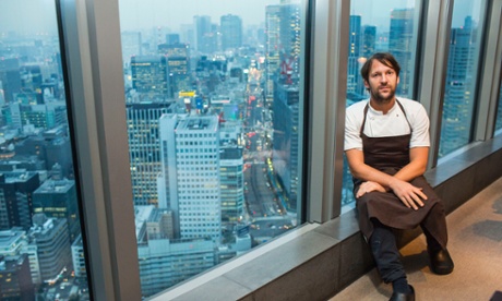 Chef Rene Redzepi at Noma in Mandarin Oriental Tokyo. 