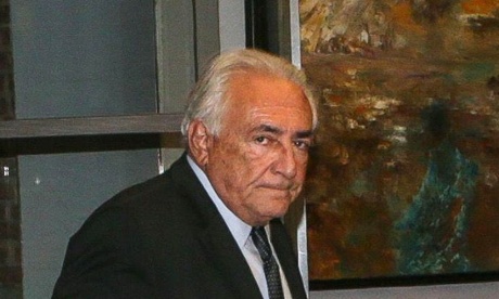 Dominique Strauss-Kahn at his hotel in Lille.