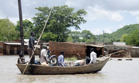 Disaster relief in Malawi where floods have destroyed latrines