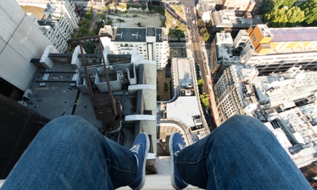 Dangly feet over London