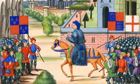 Radical priest John Ball illustrated leading rebels during the Peasants Revolt.