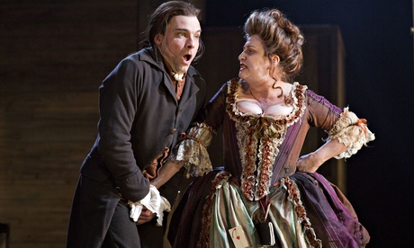 Gripping stuff: Nick Barber (Dingle) and Caroline Quentin (Fanny Hill) in The Life and Times of Fann