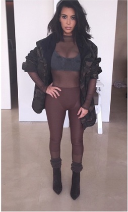 Kim Kardashian as styled by Kanye West.