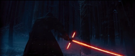 crossguard lightsaber in trailer for Star Wars: The Force Awakens.