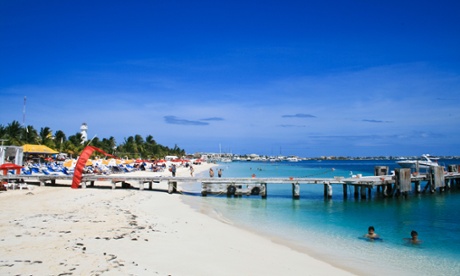 The beach at Isla de Mujeres.