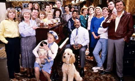The cast of EastEnders at its launch in 1985