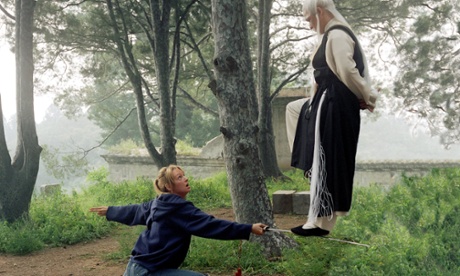 Uma Thurman (left) in Kill Bill Volume 2.