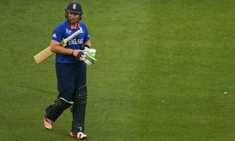 Ian Bell trudges off.