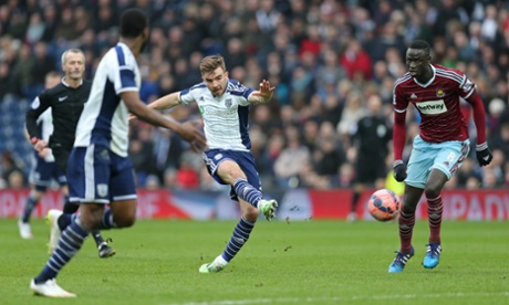 James Morrison's fine strike puts the Baggies in control.