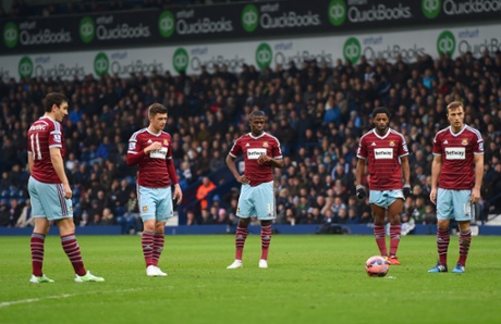 Stewart Downing, Aaron Cresswell, Enner Valencia, Alex Song and Mark Noble are not firing so far this afternoon.