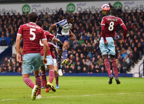 Brown Ideye powers in a header to make it three.