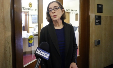 Oregon’s secretary of state Kate Brown