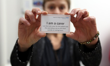 One of the John Campaign's 'passports' to allow carers in to hospital outside visiting hours.