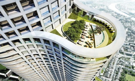 World One Tower, Mumbai, from above