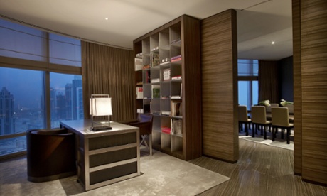 The Armani-designed interior for World One Tower.