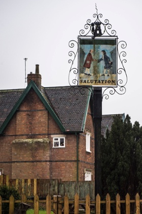 Signage of the Salutation Inn.