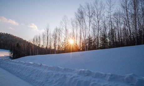 Thick snow in Russia’s far east.