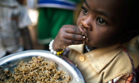 A Sudanese child in camp for displaced people in North Darfur.
