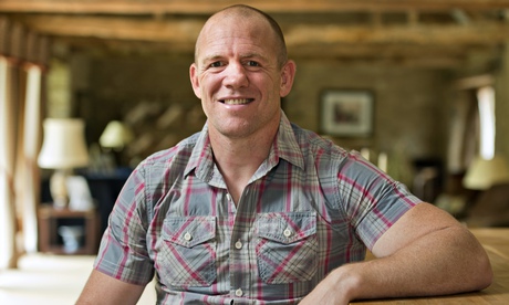 Mike Tindall sitting at a high table