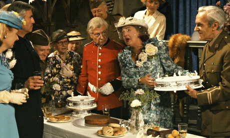 Pamela Cundell, centre, as Mrs Fox in Dad's Army.