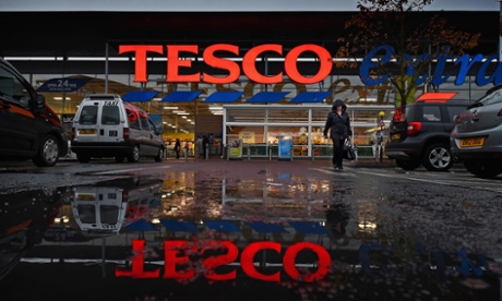 A general view of a Tesco supermarket in Glasgow