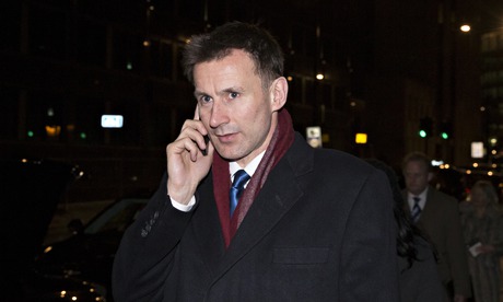 Jeremy Hunt, health secretary