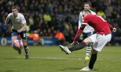 Rooney powers home the penalty.