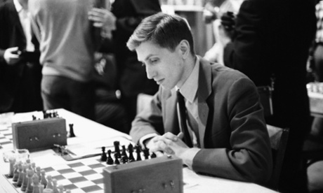 Bobby Fischer at the US chess championship tournament in New York in 1965.