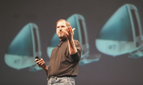 steve jobs with imac