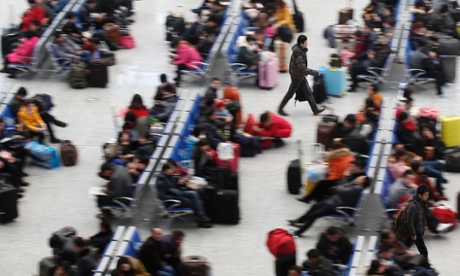 Chinese New Year railway station