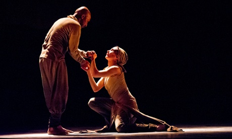 Tamara Rojo and Akram Khan in Dust from Lest We Forget by ENB at the Barbican, London.