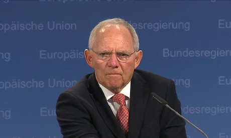 German finance minister Wolfgang Schäuble