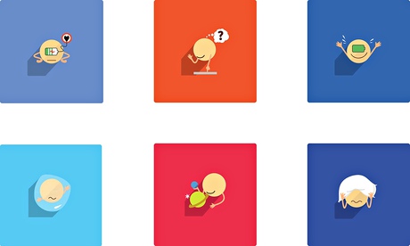 Introverted emojis by Rebecca Lynch. 