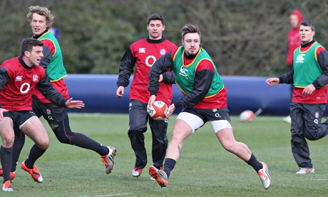 Jack Nowell training with England