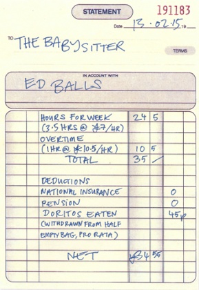 Ed Balls receipt