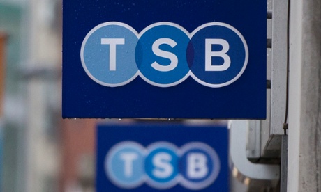 TSB shares fall.