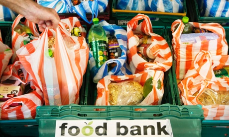 A food bank. The bishops write that 'material inequality has widened' and in practical terms back a living wage.