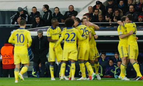 Looking at Jose's fizzog you'd think it was PSG who'd taken the lead not his charges.