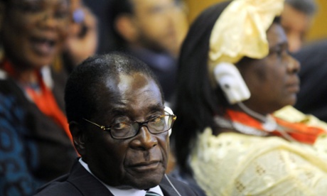 Zimbabwe President Robert Mugabe  attends the June Food Summit at the FAO headquarter, on June 3, 2008, in Rome, Italy.
