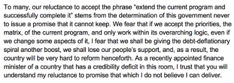 Yanis Varoufakis proposal at eurogroup meeting