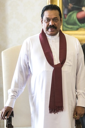 Former president of Sri Lanka Mahinda Rajapaksa.