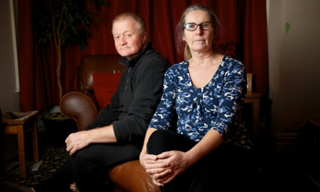 Adrian and Caroline Strain at home in Leeds