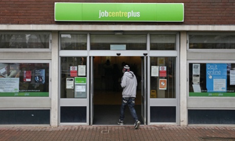 Man enters a job centre 