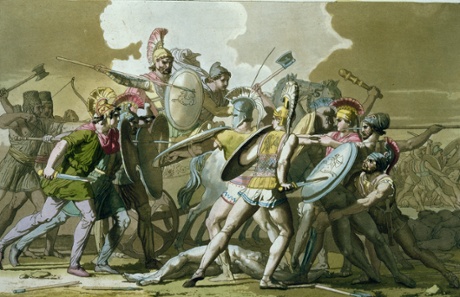 Greeks fighting Trojans