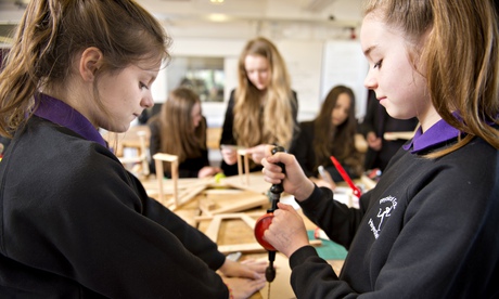 Pupils in a design and technology class