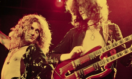 Robert Plant and Jimmy Page on Stage
