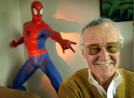 Stan Lee, creator of Spider-Man, The Incredible Hulk and X-Men, in 2002.